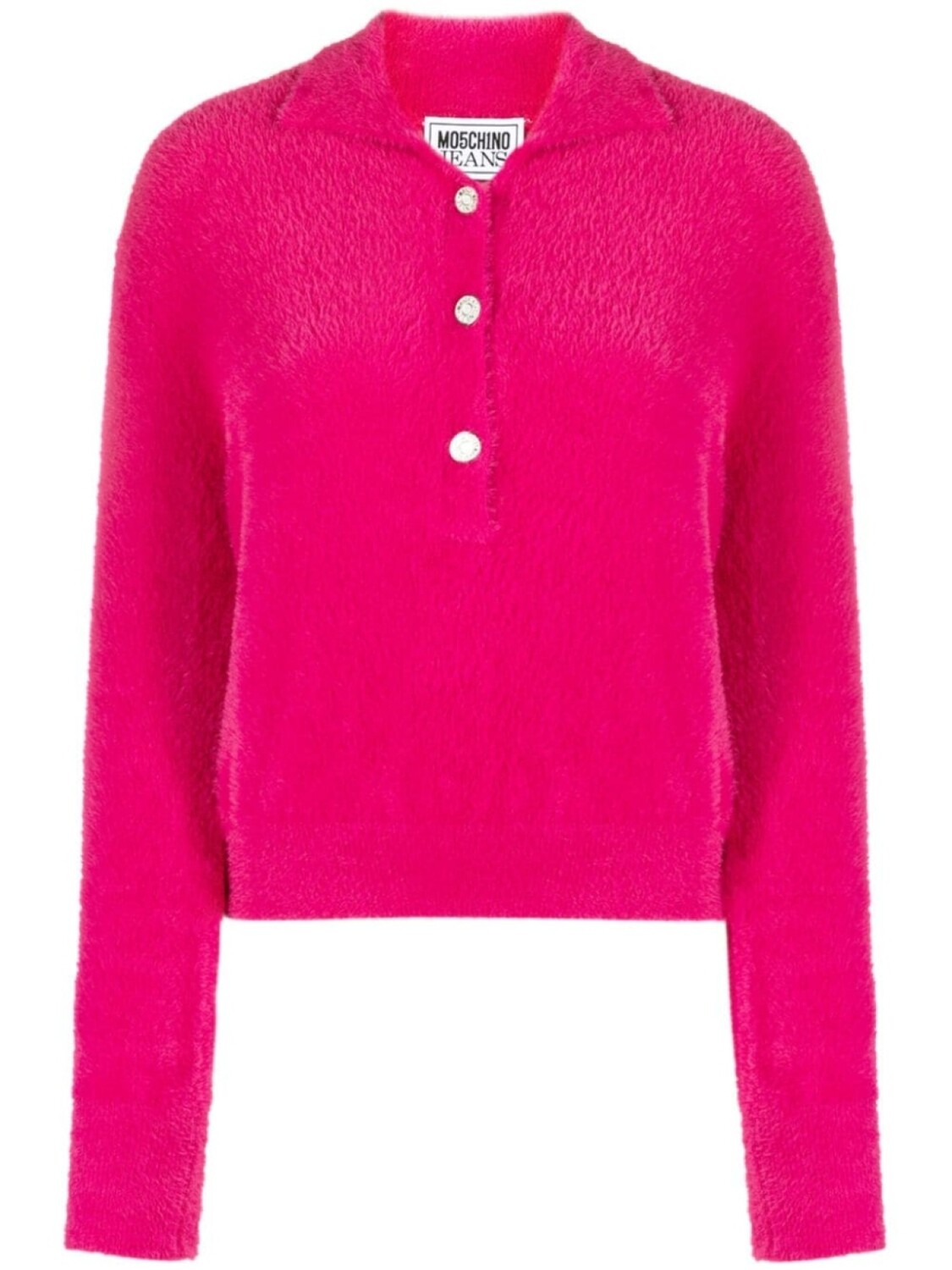 Трикотажная рубашка поло с длинными рукавами MOSCHINO JEANS, розовый
Трикотажная рубашка поло с длинными рукавами MOSCHINO JEANS, розовый