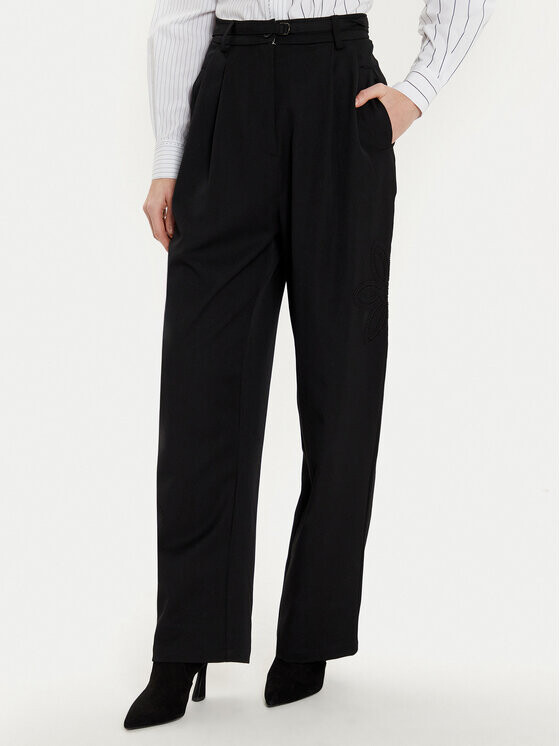 Тканевые брюки свободного кроя Desigual, черный
Тканевые брюки свободного кроя Desigual, черный