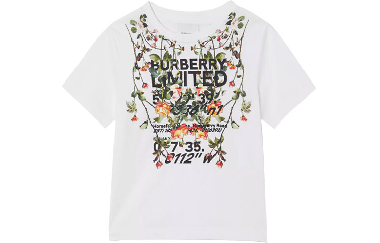 Футболка детская Burberry с цветочным рисунком, белый
Футболка детская Burberry с цветочным рисунком, белый