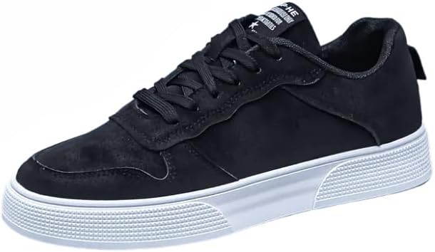 Мужские стильные кеды на шнуровке с противоскользящей подошвой, низким каблуком, удобные для школы и прогулок в любое время года Hoalox, черный
Мужские стильные кеды на шнуровке с противоскользящей подошвой, низким каблуком, удобные для школы и прогулок в любое время года Hoalox, черный