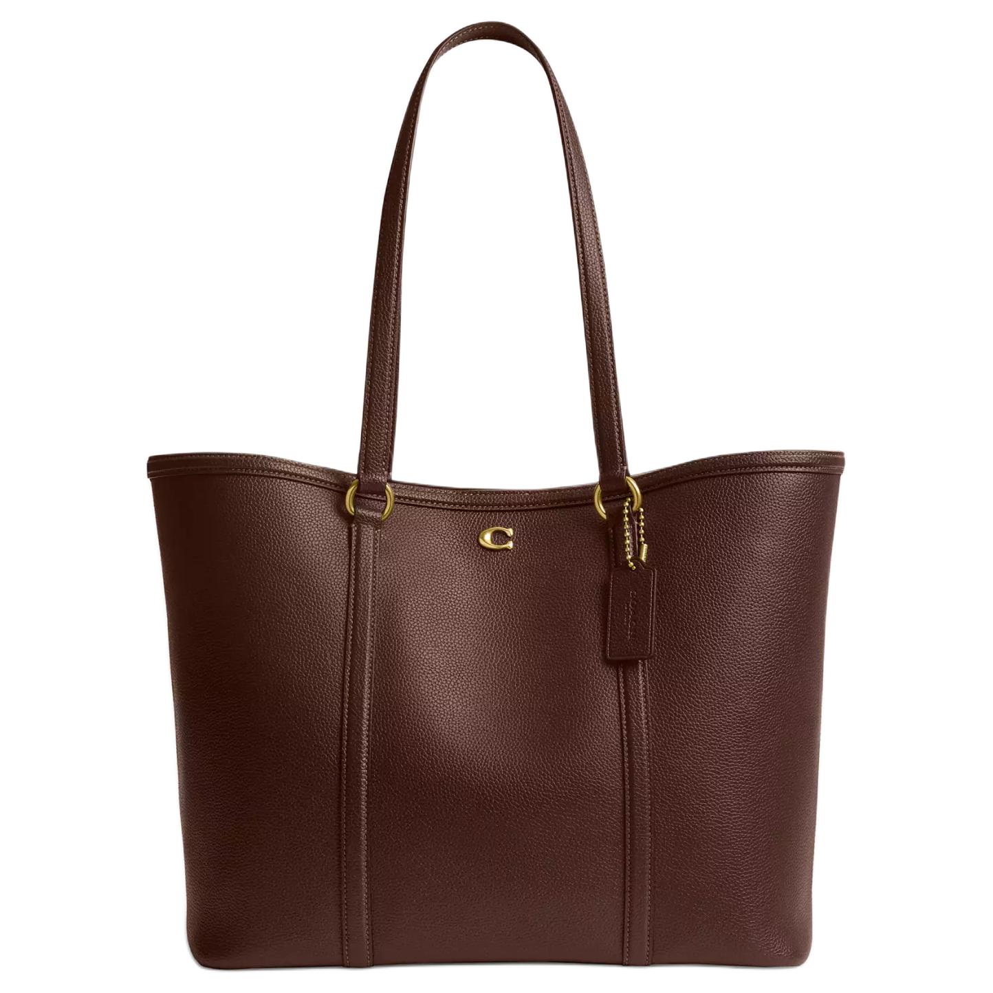 Сумка-шоппер из полированной кожи pebble, вместительная женская сумка через плечо, фурнитура brass и maple COACH
Сумка-шоппер из полированной кожи pebble, вместительная женская сумка через плечо, фурнитура brass и maple COACH