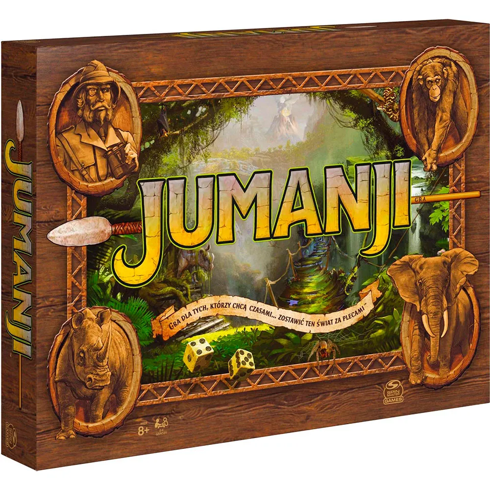 Детская настольная игра Spin Master Jumanji, коричневый
Детская настольная игра Spin Master Jumanji, коричневый