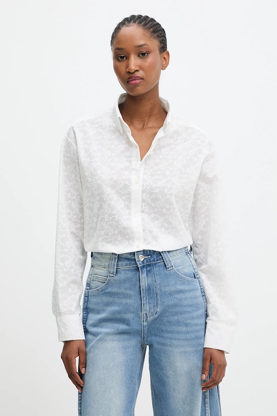 Хлопковая рубашка Answear.Lab, белый 
Хлопковая рубашка Answear.Lab, белый