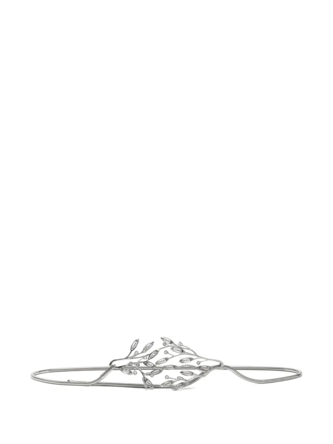 Ремень с мотивом листьев от Lanvin, серебристый
Ремень с мотивом листьев от Lanvin, серебристый