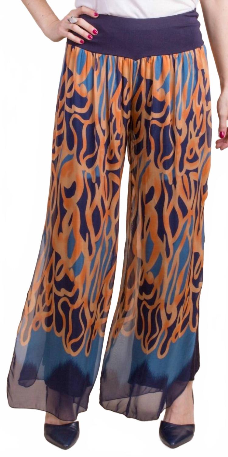 Джасмин Тербинио Шлиц Брюки в цвете нави GIGI MODA, темно-синий 
Джасмин Тербинио Шлиц Брюки в цвете нави GIGI MODA, темно-синий