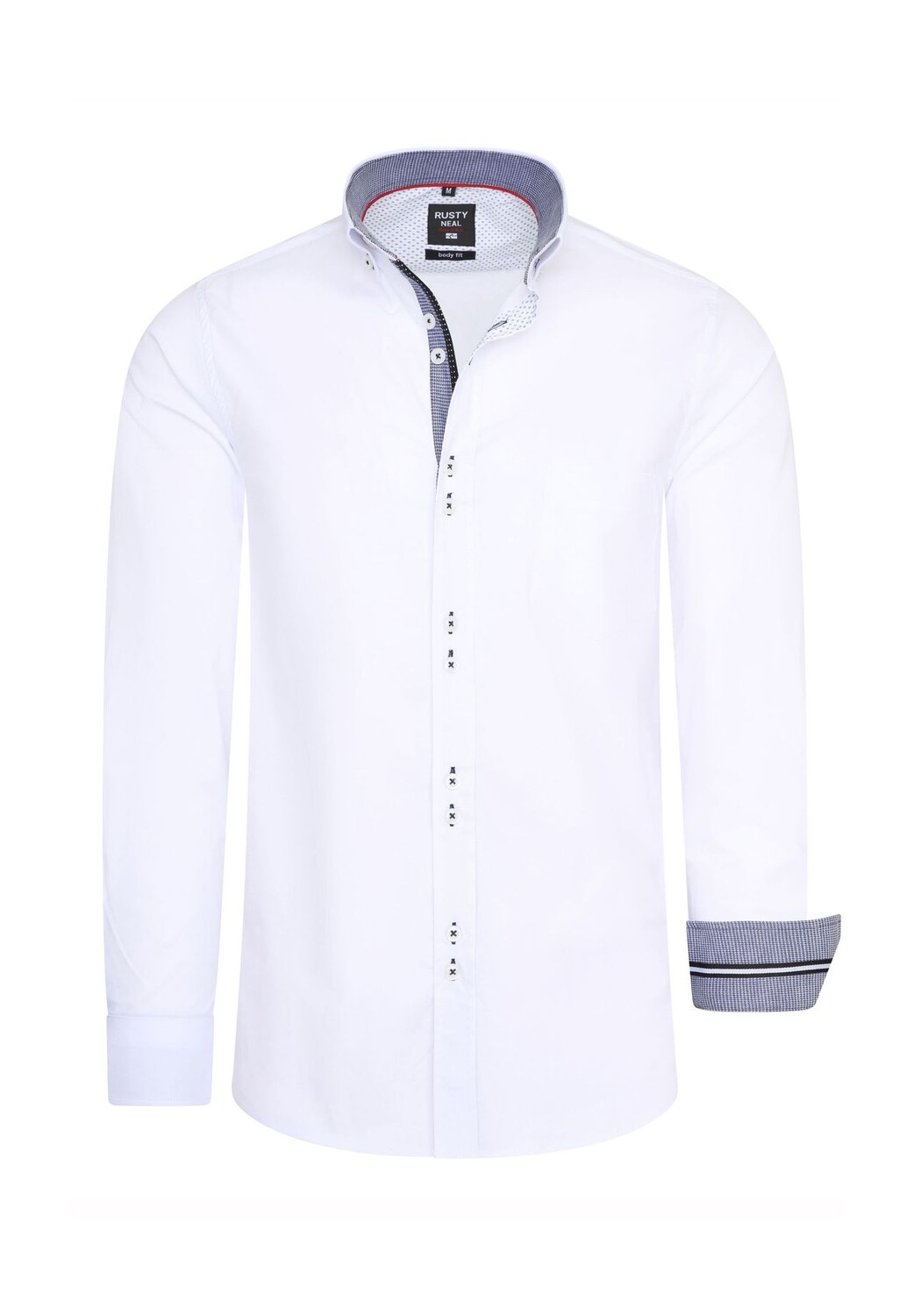 Рубашка с длинными рукавами и необычными двойными пуговицами RUSTY NEAL, белый
Рубашка с длинными рукавами и необычными двойными пуговицами RUSTY NEAL, белый