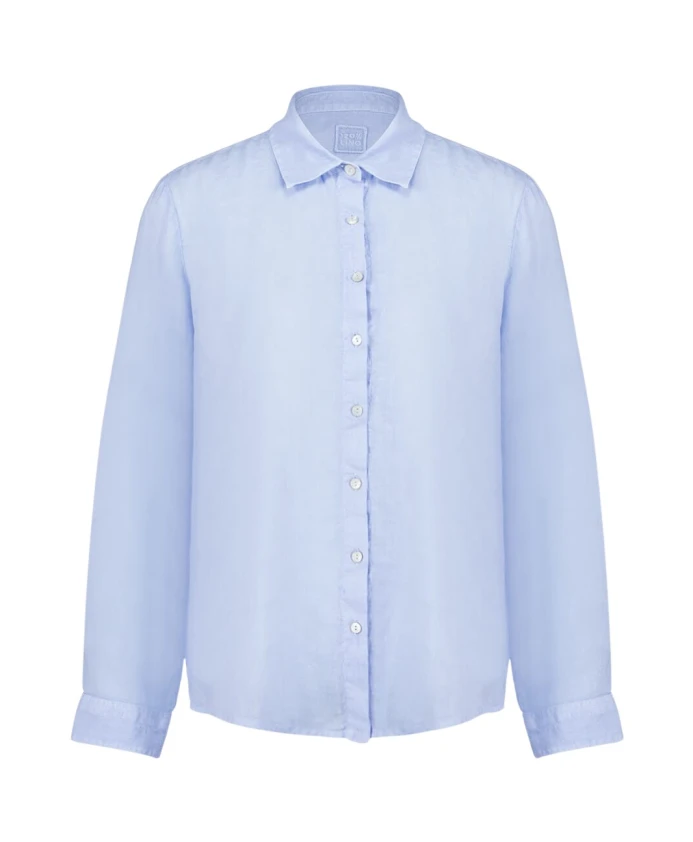 Синяя льняная рубашка с длинными рукавами 120% Lino, синий
Синяя льняная рубашка с длинными рукавами 120% Lino, синий