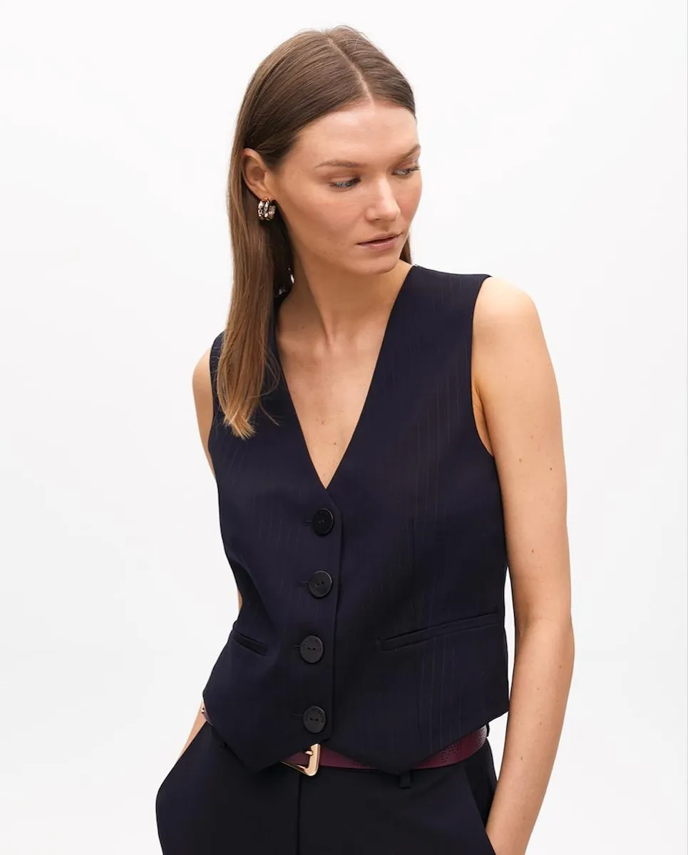 Женский жакет в полоску Lola Casademunt, темно-синий
Женский жакет в полоску Lola Casademunt, темно-синий