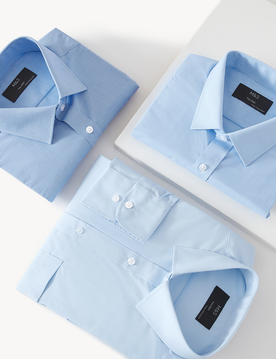 3 шт. рубашки индивидуального кроя с длинными рукавами Marks & Spencer, синий микс
3 шт. рубашки индивидуального кроя с длинными рукавами Marks & Spencer, синий микс