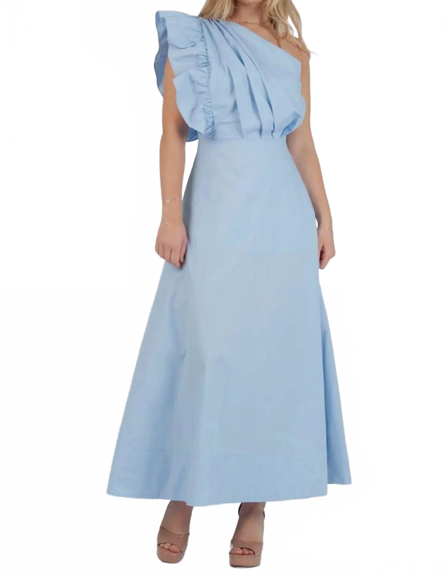 Платье Luca миди в синем цвете Entro 
Платье Luca миди в синем цвете Entro