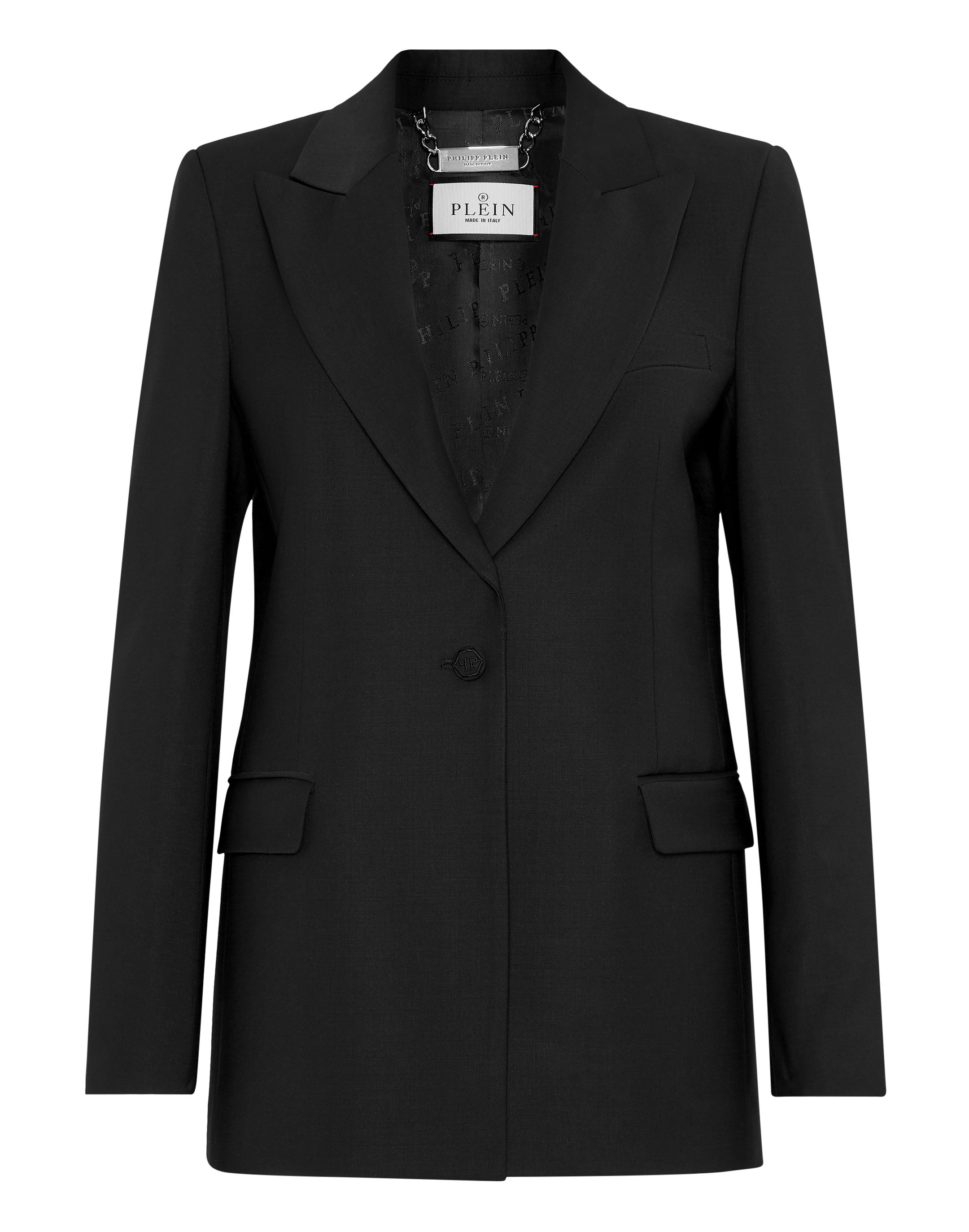 Шерстяной свободный пиджак с кристаллами и черепом PHILIPP PLEIN, черный
Шерстяной свободный пиджак с кристаллами и черепом PHILIPP PLEIN, черный