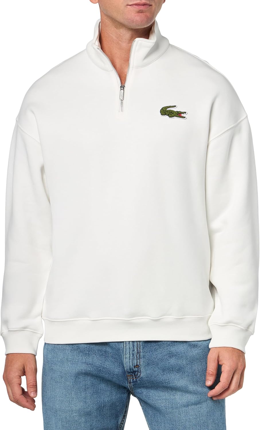 Lacoste мужской свитшот свободного кроя с высоким воротником, Flour
Lacoste мужской свитшот свободного кроя с высоким воротником, Flour