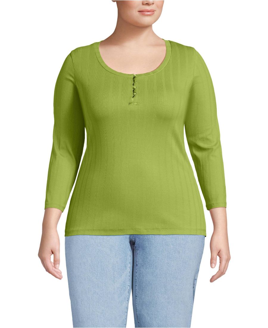 Женская футболка-поло большого размера с рукавом 3/4, меланжевой резинкой Lands' End, Winter pear
Женская футболка-поло большого размера с рукавом 3/4, меланжевой резинкой Lands' End, Winter pear