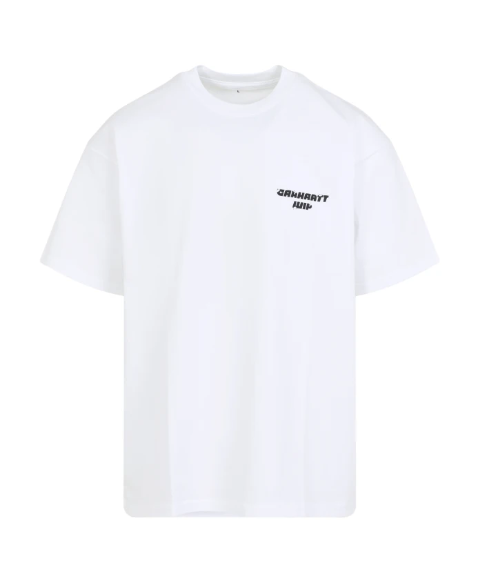 Белая хлопковая футболка с коротким рукавом Carhartt Wip, белый
Белая хлопковая футболка с коротким рукавом Carhartt Wip, белый
