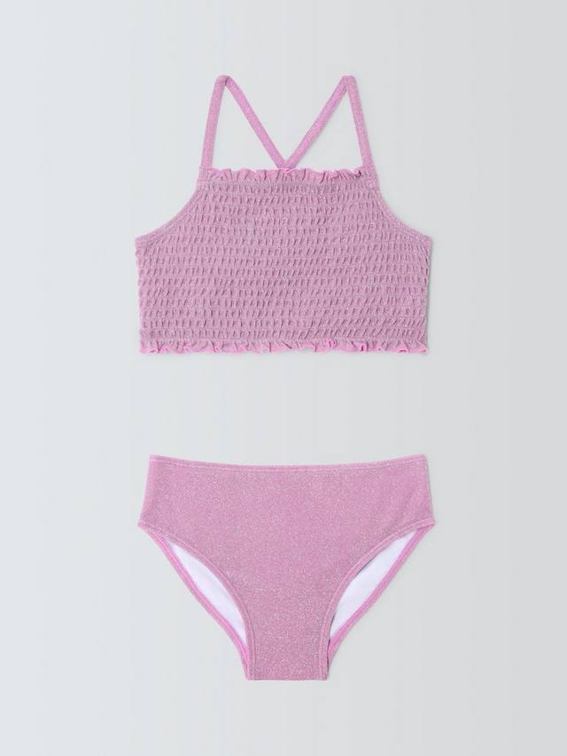 Детский блестящий плиссированный бикини John Lewis, Pink
Детский блестящий плиссированный бикини John Lewis, Pink