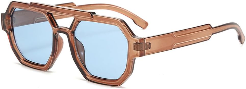 Ретро солнцезащитные очки с двойной перемычкой для женщин, многоугольные, квадратные, модные, сине-фиолетовые, мужские солнцезащитные очки с защитой от УФ-излучения UV400 WNCKSQ, Light Brown Blue
Ретро солнцезащитные очки с двойной перемычкой для женщин, многоугольные, квадратные, модные, сине-фиолетовые, мужские солнцезащитные очки с защитой от УФ-излучения UV400 WNCKSQ, Light Brown Blue