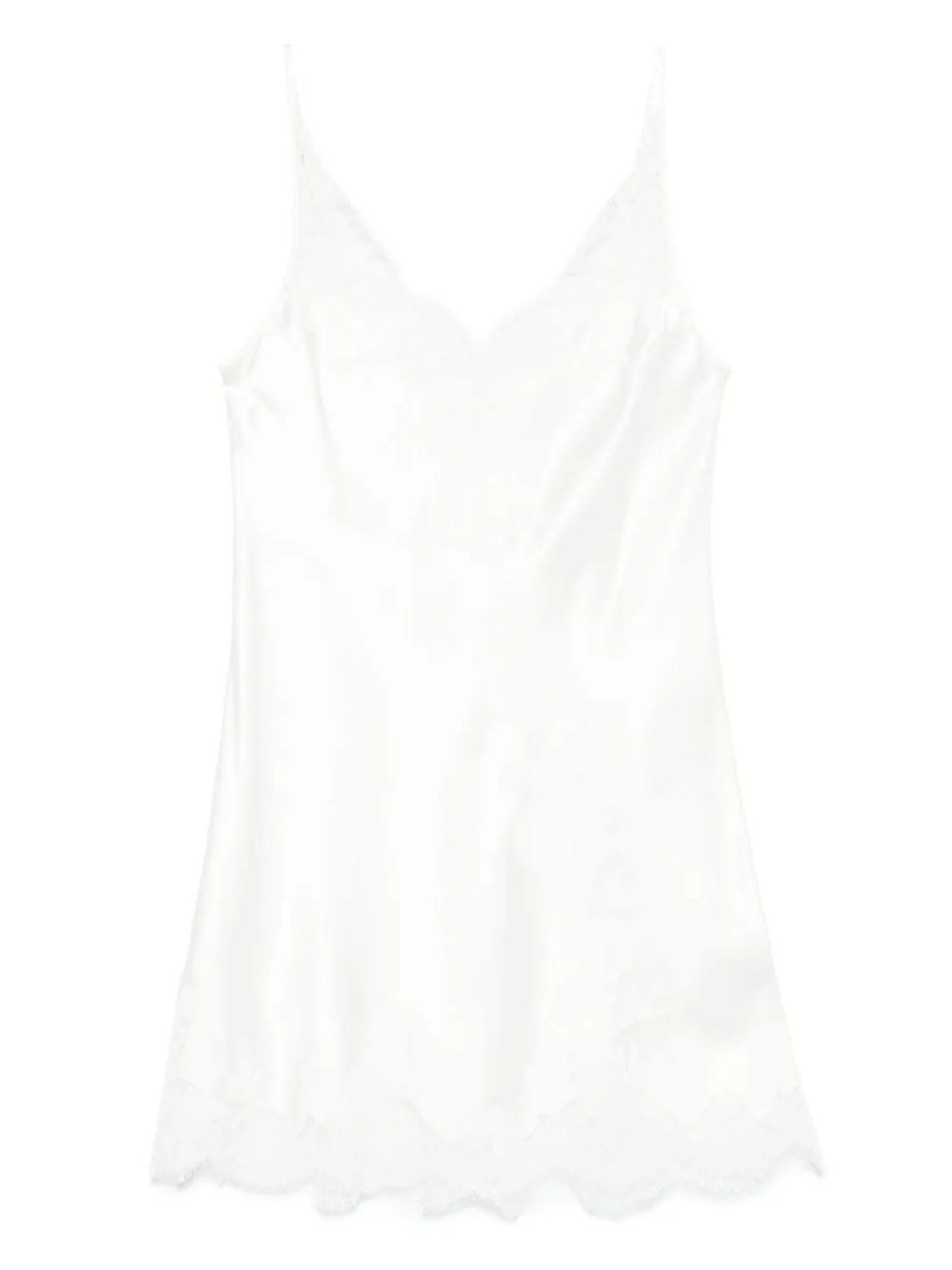 Платье-комбинация с кружевом Carine Gilson, белый
Платье-комбинация с кружевом Carine Gilson, белый