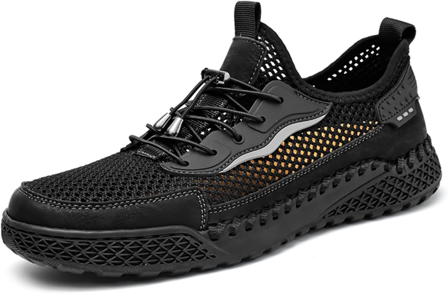 Мужские дышащие повседневные кроссовки из сетки с петлей для надевания и усиленным носком, Противоскользящая подошва и поддержка свода стопы для ежедневной ходьбы, Легкая обувь с амортизирующей подошвой Kelibasi, черный
Мужские дышащие повседневные кроссовки из сетки с петлей для надевания и усиленным носком, Противоскользящая подошва и поддержка свода стопы для ежедневной ходьбы, Легкая обувь с амортизирующей подошвой Kelibasi, черный