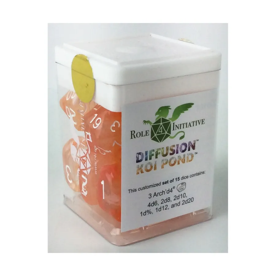 Многогранные игральные кости – Пруд с карпами кои, Arch'd4 (15), Game Dice - Diffusion (Role 4 Initiative)
Многогранные игральные кости – Пруд с карпами кои, Arch'd4 (15), Game Dice - Diffusion (Role 4 Initiative)