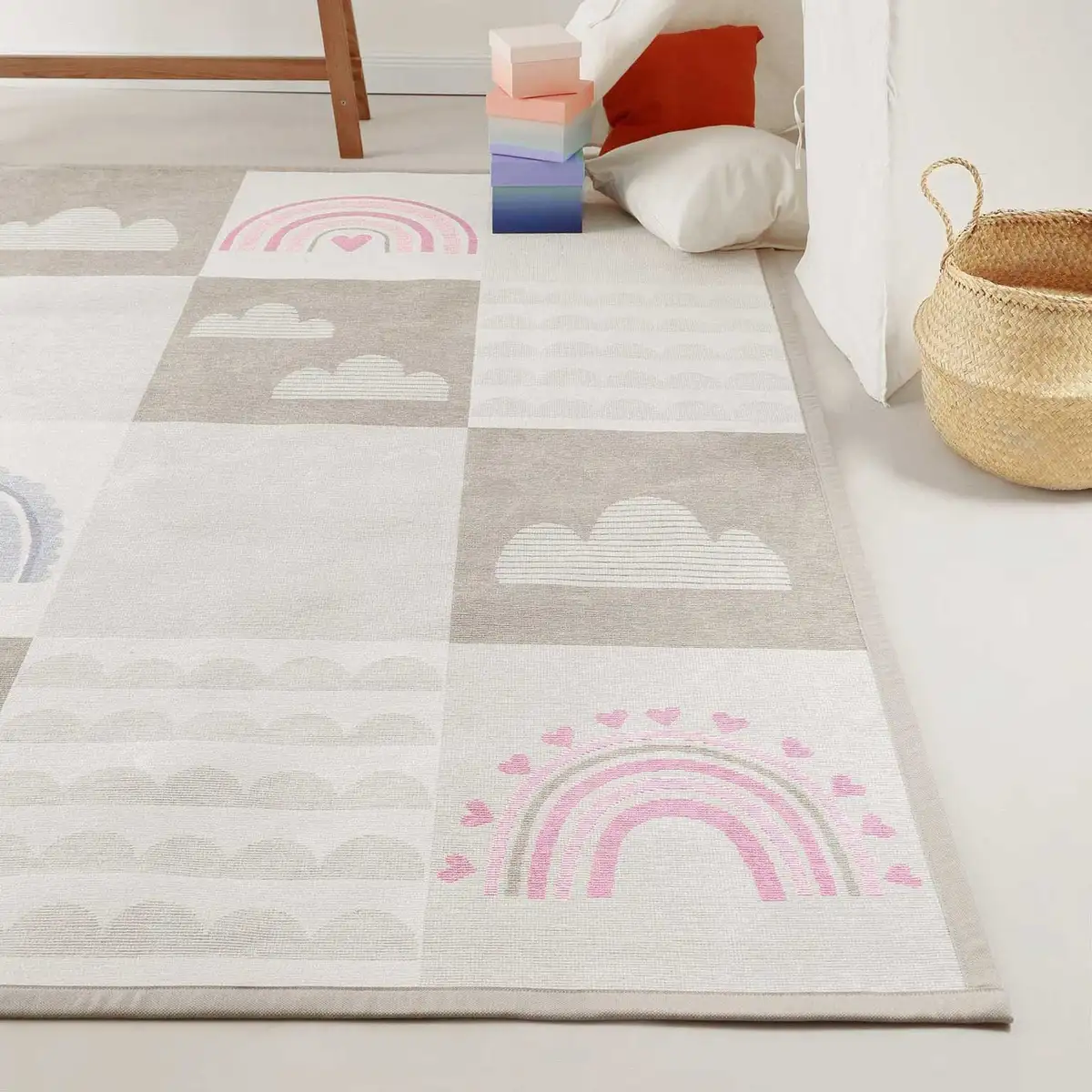 Детский ковер Esprit "Lovely Rainbow ESP-002", прямоугольный, двусторонний коврик, с цветной окантовкой 140х200 см, бежевый
Детский ковер Esprit "Lovely Rainbow ESP-002", прямоугольный, двусторонний коврик, с цветной окантовкой 140х200 см, бежевый