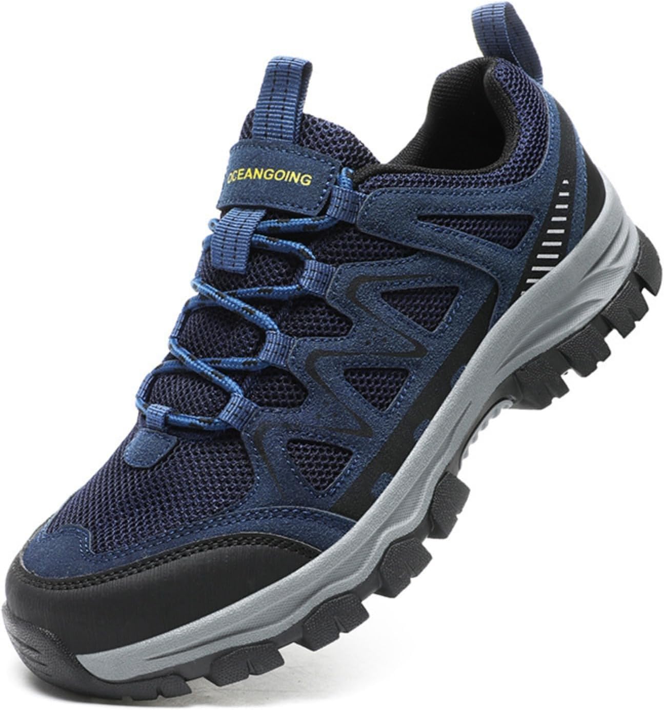 Мужские туристические кроссовки для треккинга, обувь для бега по пересеченной местности, противоскользящая резиновая подошва, широкий размер для прогулок по горам и ежедневного треккинга Azttoztto, синий
Мужские туристические кроссовки для треккинга, обувь для бега по пересеченной местности, противоскользящая резиновая подошва, широкий размер для прогулок по горам и ежедневного треккинга Azttoztto, синий