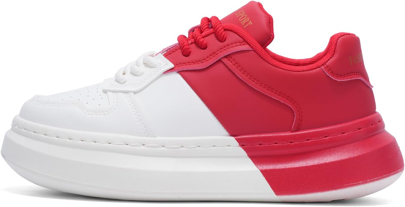 Модные кроссовки двухцветные, белые с черным, красным и серым, с платформенной подошвой, спортивного стиля Generic
Модные кроссовки двухцветные, белые с черным, красным и серым, с платформенной подошвой, спортивного стиля Generic