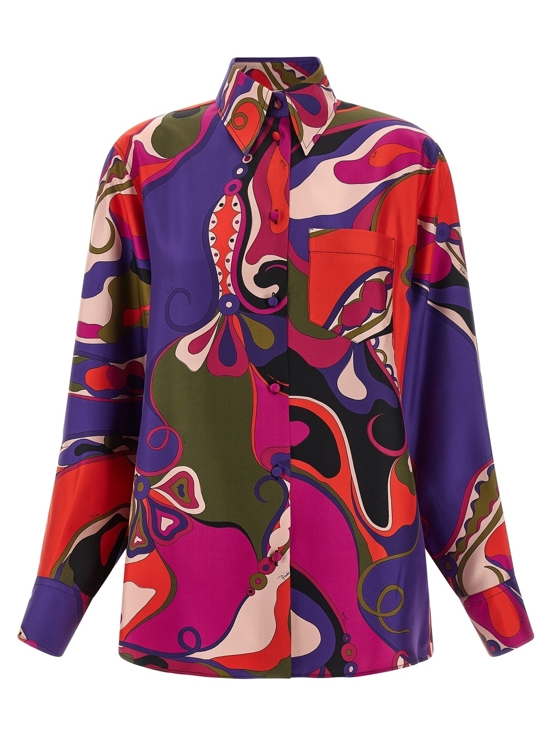 Шелковая рубашка Emilio Pucci, мультиколор
Шелковая рубашка Emilio Pucci, мультиколор