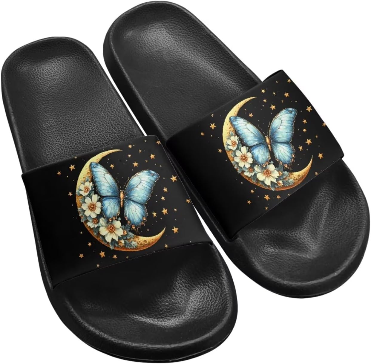 Женские слипоны-сандалии Jeiento, нескользящие тапочки для ванной, удобные, легкие, с толстой подошвой, сандалии для пляжа, бассейна и спортзала, Moon and Flower Butterflies
Женские слипоны-сандалии Jeiento, нескользящие тапочки для ванной, удобные, легкие, с толстой подошвой, сандалии для пляжа, бассейна и спортзала, Moon and Flower Butterflies