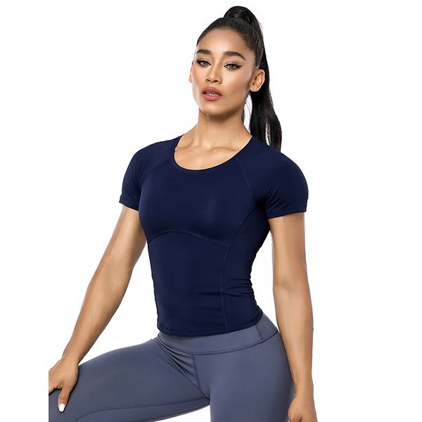 Женская компрессионная майка для тренировок moisture-wicking для йоги, бега и зала Elitechoice, Blue
Женская компрессионная майка для тренировок moisture-wicking для йоги, бега и зала Elitechoice, Blue