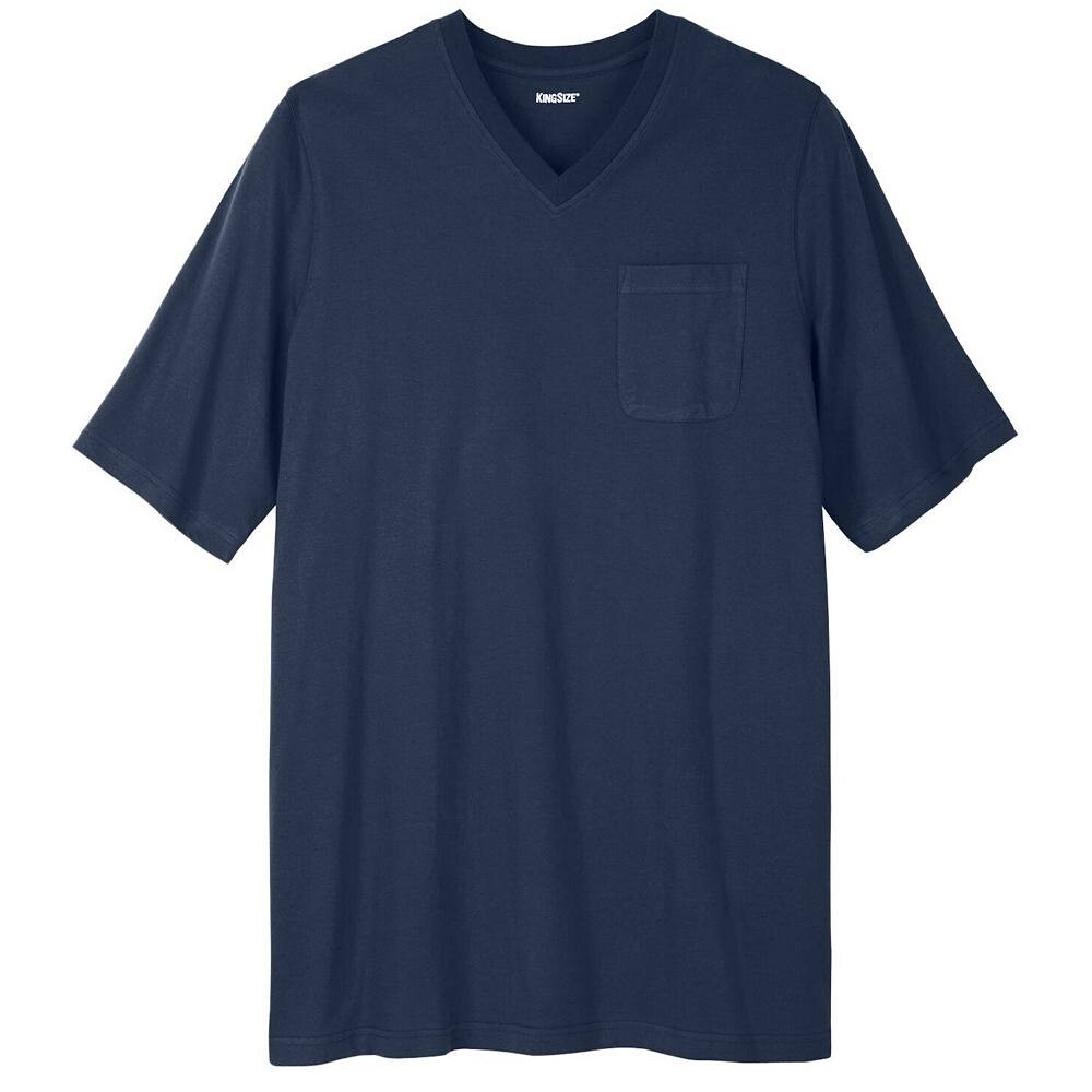 Мужская легкая футболка Kingsize Big & Tall без усадки, удлиненная с v-образным вырезом KingSize, темно-синий
Мужская легкая футболка Kingsize Big & Tall без усадки, удлиненная с v-образным вырезом KingSize, темно-синий