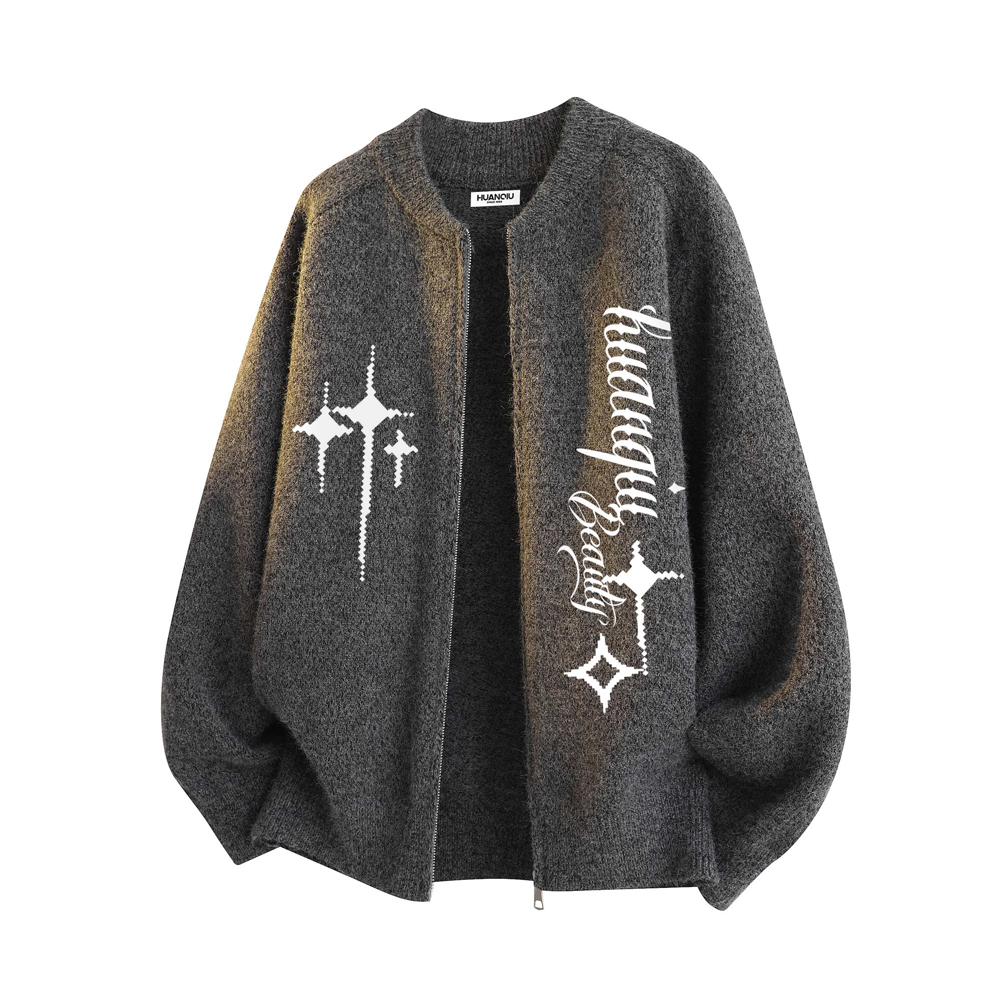 Кардиган Unisex Crew Neck Moderate HUANQIU, черный серый
Кардиган Unisex Crew Neck Moderate HUANQIU, черный серый