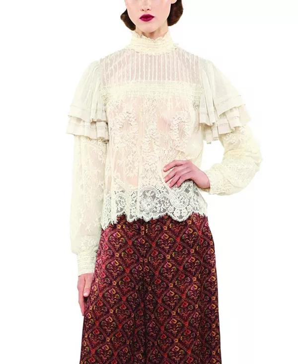 Викторианская кружевная викторианская блузка Anna Sui, белый
Викторианская кружевная викторианская блузка Anna Sui, белый