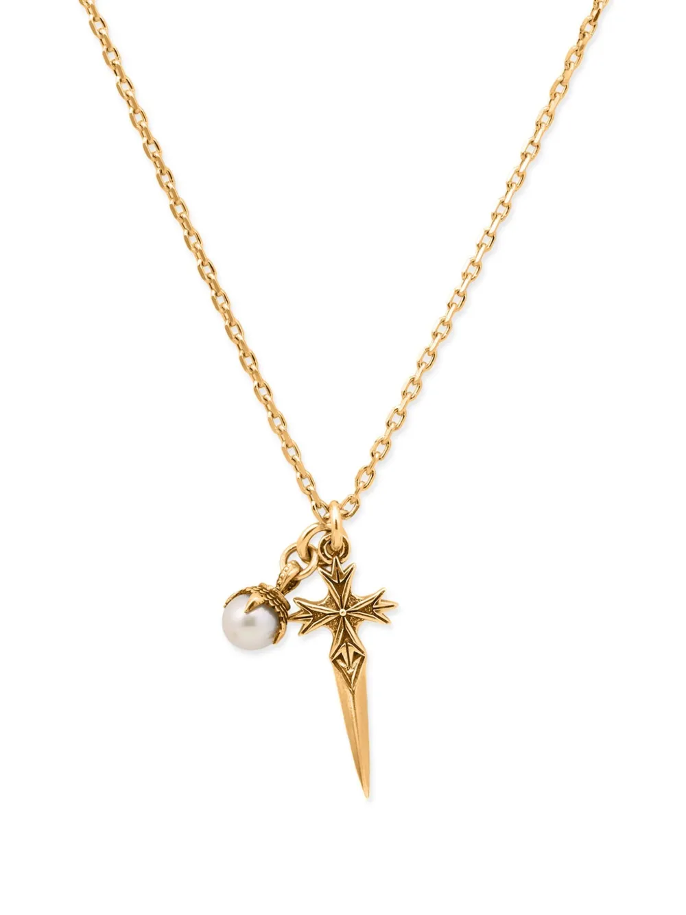 Ожерелье Pugnale+Pearl Emanuele Bicocchi, золотой
Ожерелье Pugnale+Pearl Emanuele Bicocchi, золотой