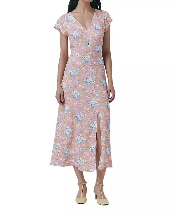 Платье-Миди без рукавов из крепа Blair с цветочным принтом Ghost London, розовый
Платье-Миди без рукавов из крепа Blair с цветочным принтом Ghost London, розовый