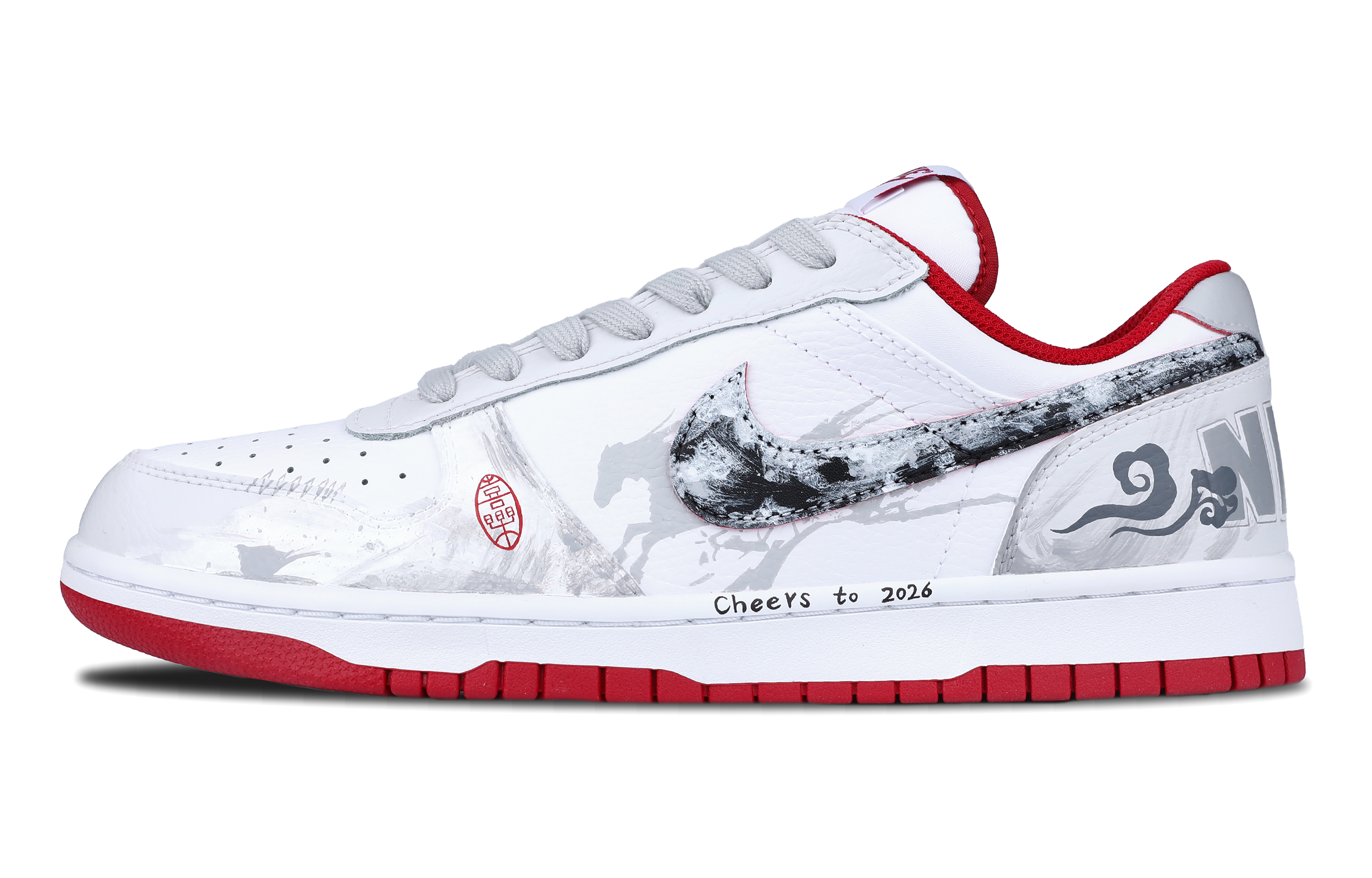 Кроссовки для скейтбординга Big Low Lux Morning Cloud из конской кожи, устойчивые к истиранию и дышащие, низкие, мужские Nike, белый красный
Кроссовки для скейтбординга Big Low Lux Morning Cloud из конской кожи, устойчивые к истиранию и дышащие, низкие, мужские Nike, белый красный