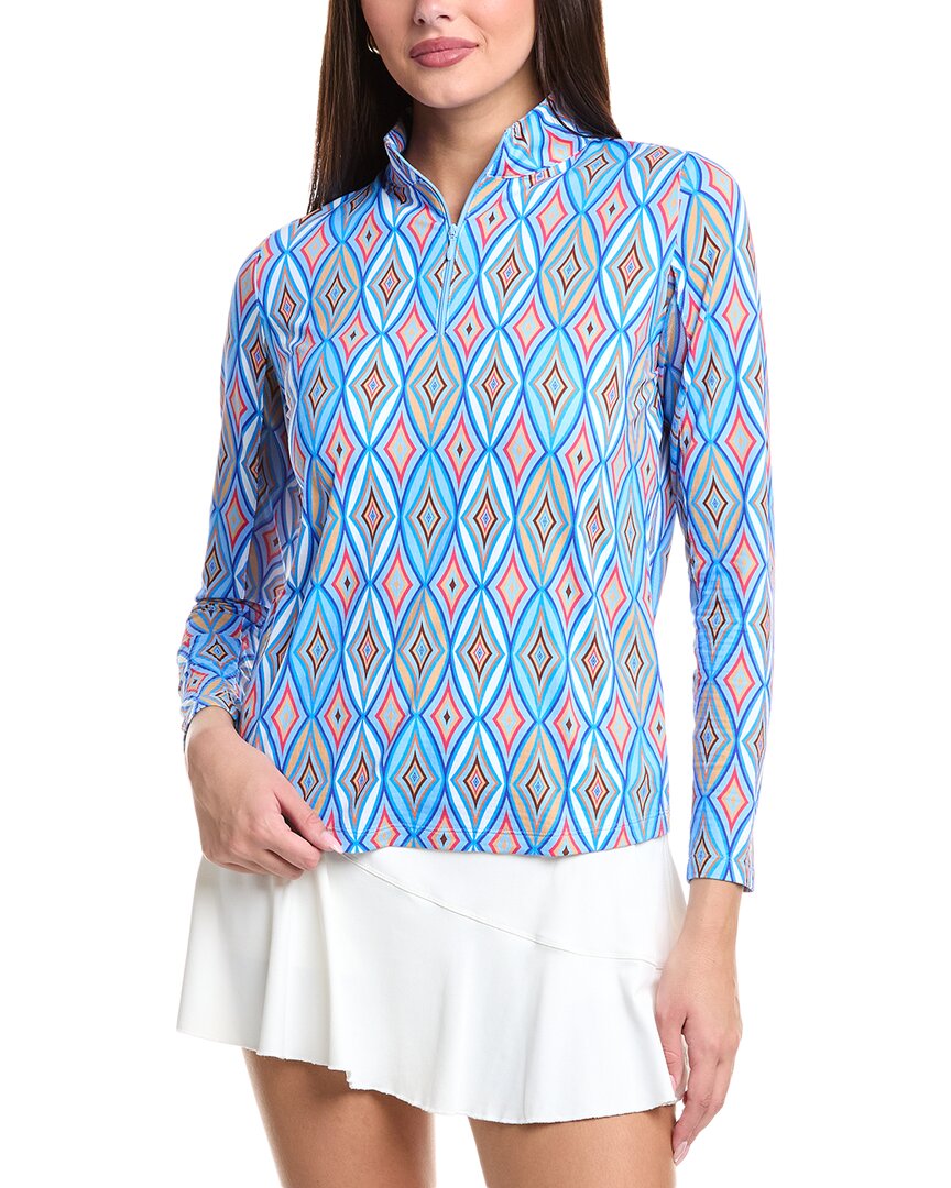 Топ с воротником-стойкой IBKUL, синий
Топ с воротником-стойкой IBKUL, синий