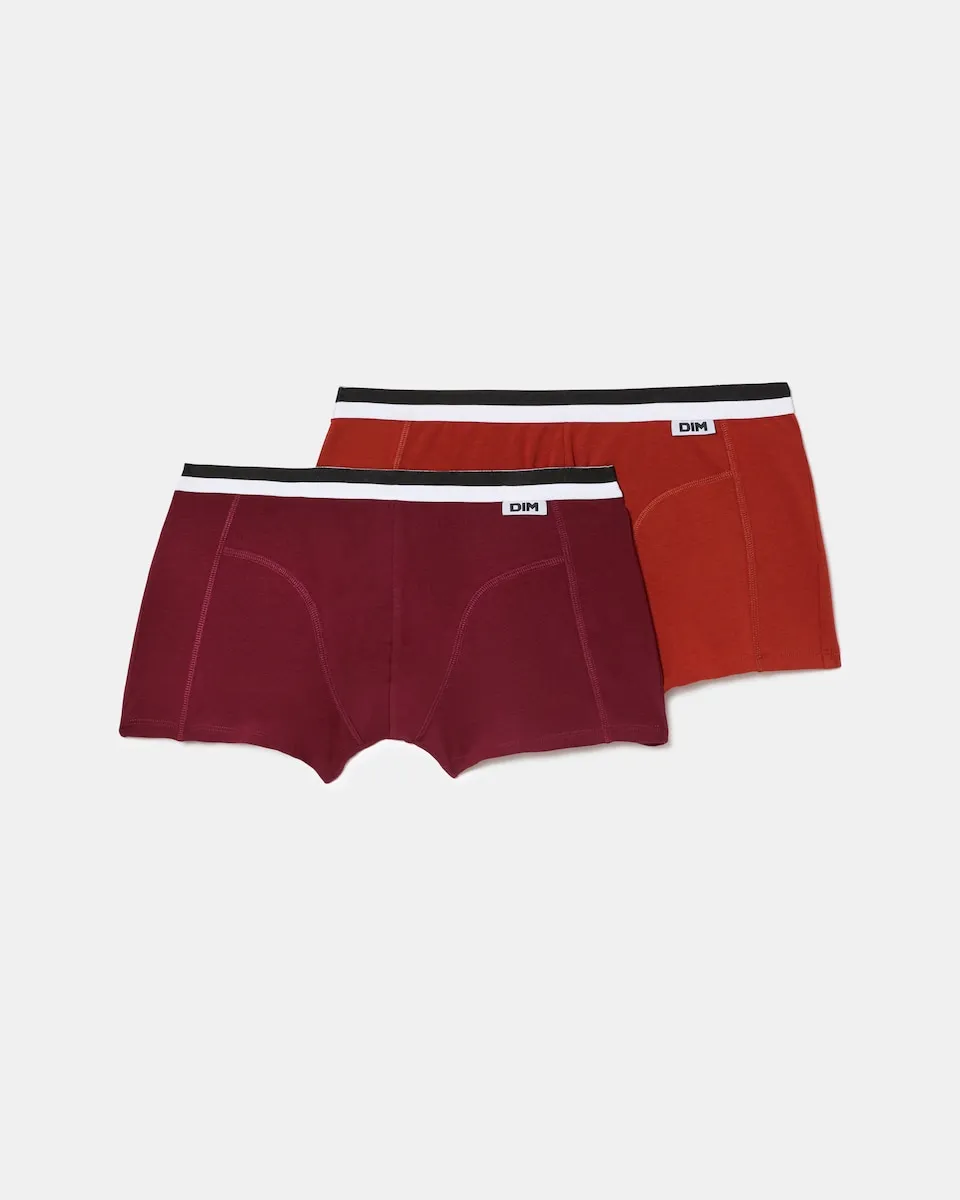 Упаковка из двух эластичных хлопковых боксеров Unno от Basic Dim, бордовый
Упаковка из двух эластичных хлопковых боксеров Unno от Basic Dim, бордовый
