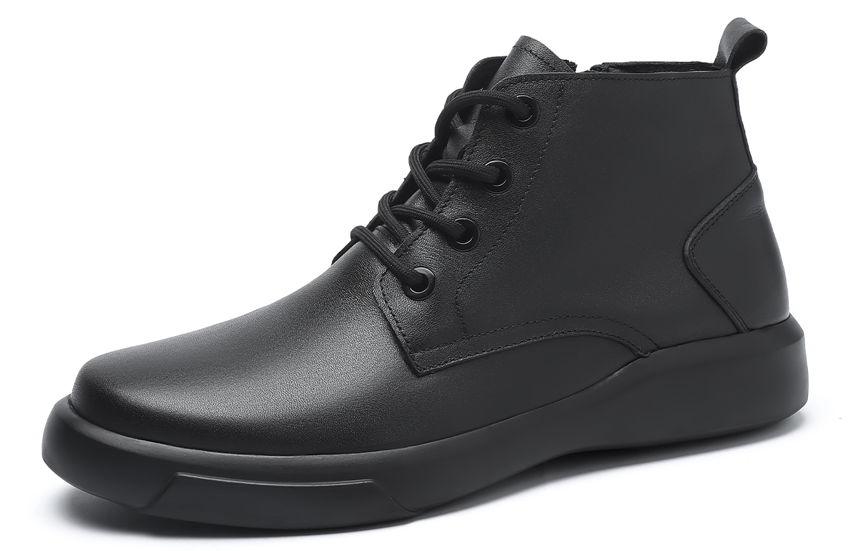 Ботинки мужские, хлопковые, высота прибл. 4,5 см Mulinsen, Black (Fleece-Lined) 
Ботинки мужские, хлопковые, высота прибл. 4,5 см Mulinsen, Black (Fleece-Lined)