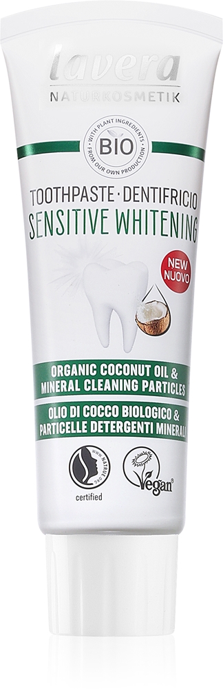 Отбеливающая зубная паста для чувствительных зубов Lavera, 75 мл
Отбеливающая зубная паста для чувствительных зубов Lavera, 75 мл