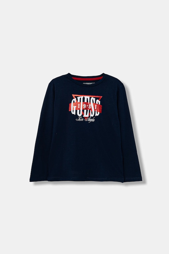 Детская хлопковая кофта с длинным рукавом Guess, темно-синий
Детская хлопковая кофта с длинным рукавом Guess, темно-синий