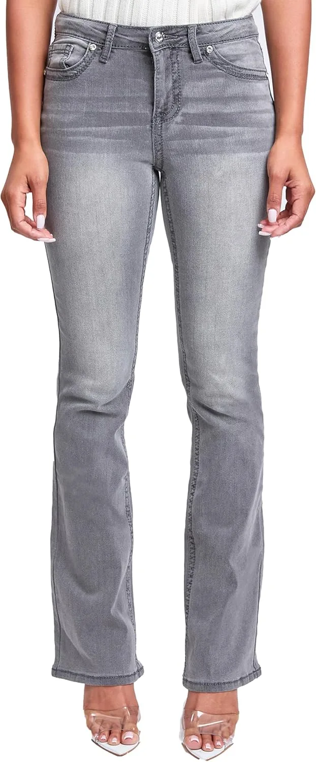 YMI Women's YMI Jeans Mid Rise Heavy Stitch Bootcut Loop Studded
YMI Women's YMI Jeans Mid Rise Heavy Stitch Bootcut Loop Studded
