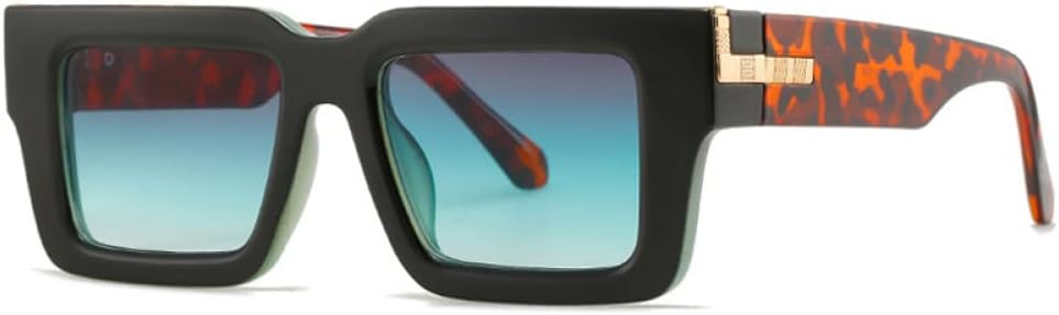 Ретро-солнцезащитные очки квадратной формы для женщин, модные очки с леопардовым принтом и градиентом, защита от ультрафиолета UV400 для мужчин MTZJH, Black Gray Green
Ретро-солнцезащитные очки квадратной формы для женщин, модные очки с леопардовым принтом и градиентом, защита от ультрафиолета UV400 для мужчин MTZJH, Black Gray Green