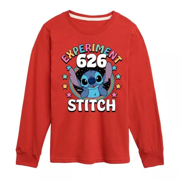 Футболка с длинным рукавом и принтом «Лило и Стич» для мальчиков 8–20 лет, эксперимент 626 стежков Disney, красный
Футболка с длинным рукавом и принтом «Лило и Стич» для мальчиков 8–20 лет, эксперимент 626 стежков Disney, красный