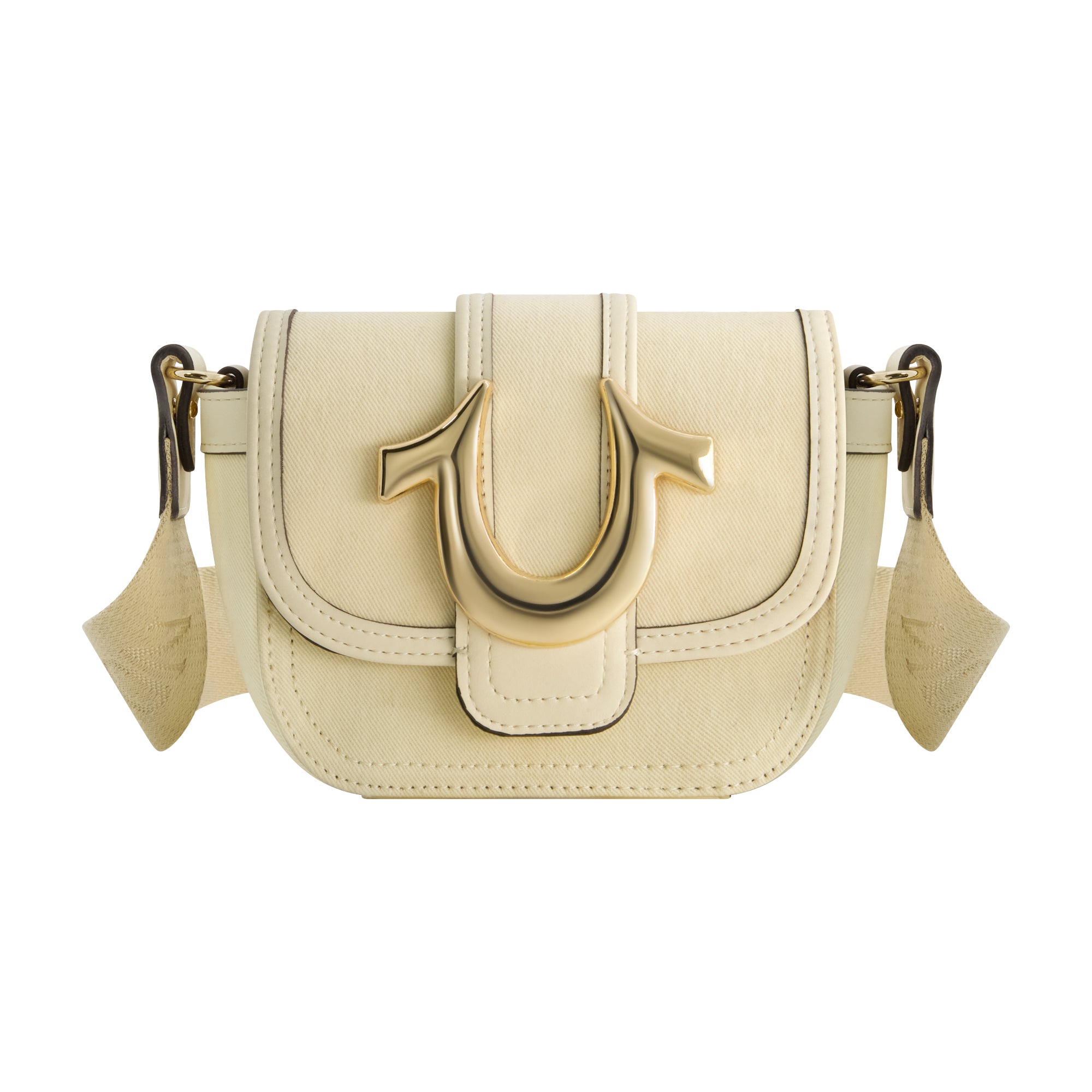 Сумка-клапан Mini Horseshoe Flap от True Religion из цветного денима, бежевый
Сумка-клапан Mini Horseshoe Flap от True Religion из цветного денима, бежевый