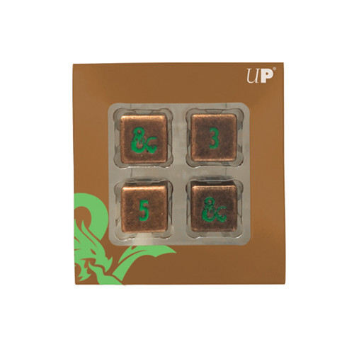 Аксессуары Ultra Pro D&D Heavy Metal d6 Set: Copper w/ Green (4)
Аксессуары Ultra Pro D&D Heavy Metal d6 Set: Copper w/ Green (4)
