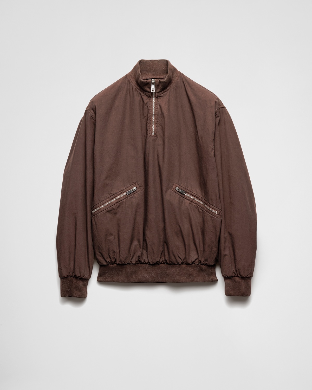 Хлопковая блузоновая куртка Prada, коричневый
Хлопковая блузоновая куртка Prada, коричневый