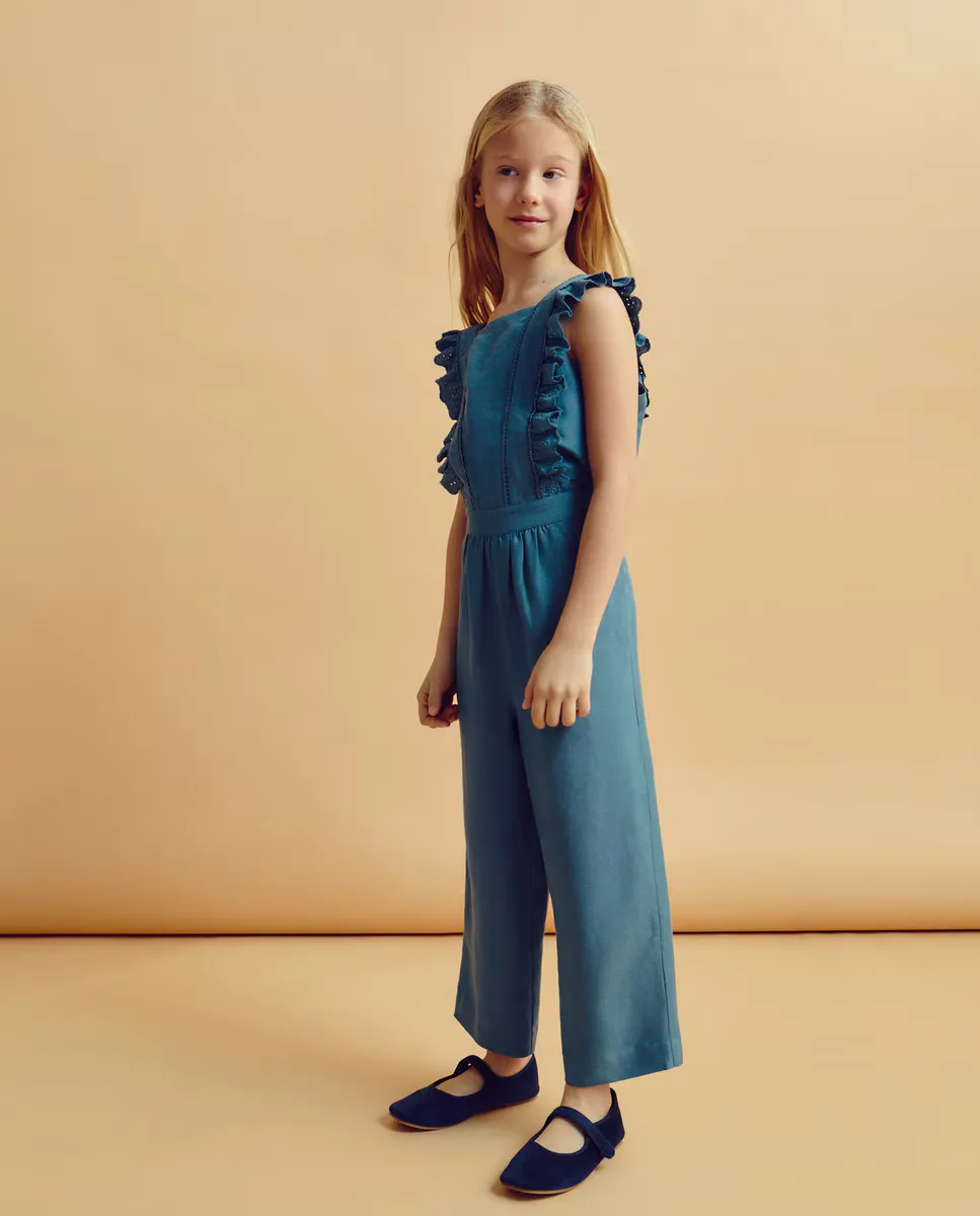 Длинный вышитый комбинезон для девочки Coconut El Corte Inglés, темно-синий
Длинный вышитый комбинезон для девочки Coconut El Corte Inglés, темно-синий