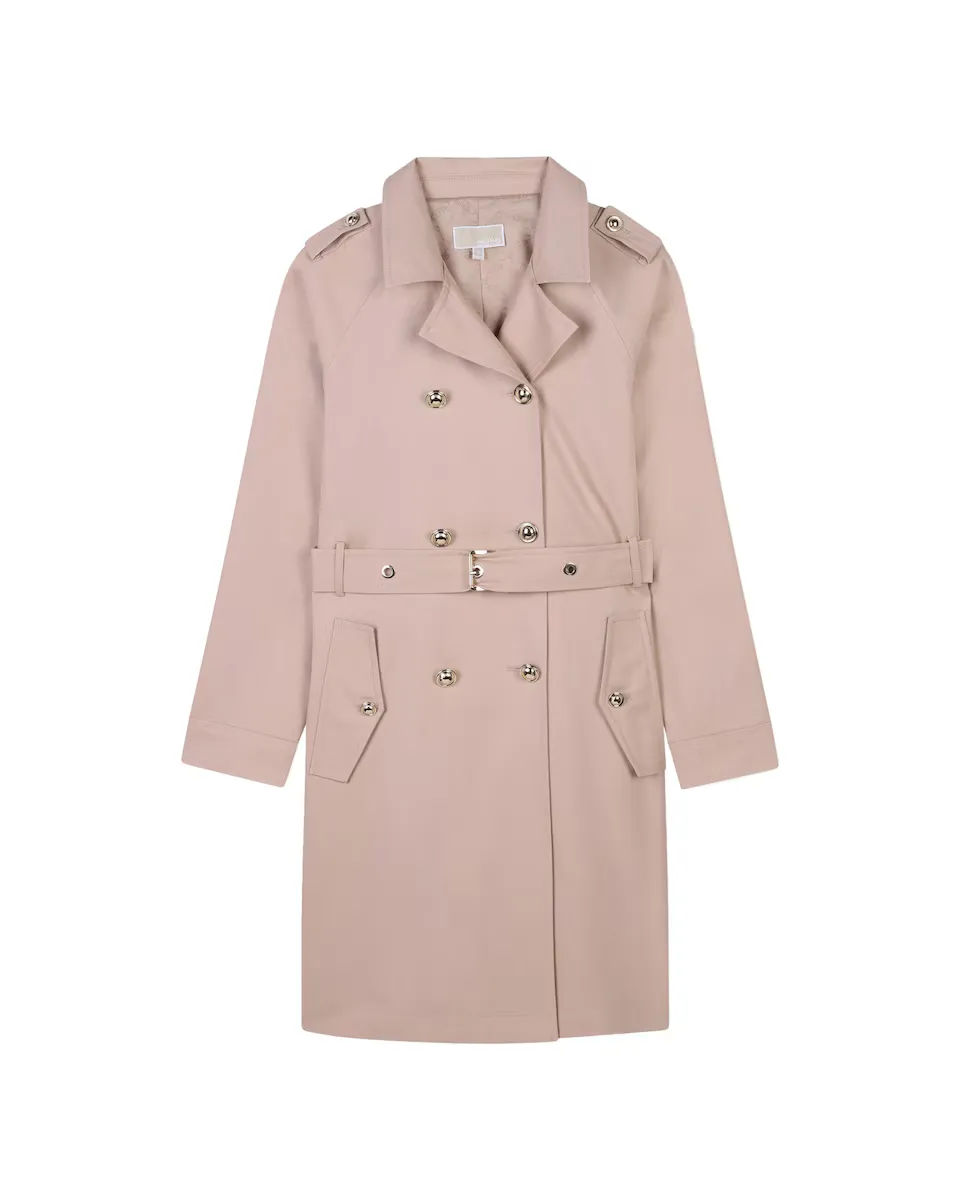 Двубортный тренч для девочек с поясом Michael Kors, бежевый
Двубортный тренч для девочек с поясом Michael Kors, бежевый