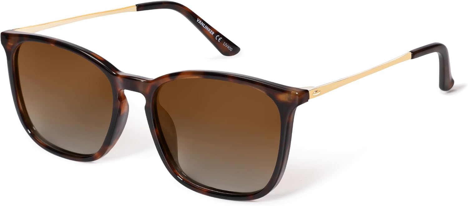 Винтажные квадратные поляризованные солнцезащитные очки VANLINKER для мужчин и женщин, классическая модная прямоугольная металлическая оправа VL9771, C7-polarized Gradient Brown Lens/Tortoise Frame
Винтажные квадратные поляризованные солнцезащитные очки VANLINKER для мужчин и женщин, классическая модная прямоугольная металлическая оправа VL9771, C7-polarized Gradient Brown Lens/Tortoise Frame