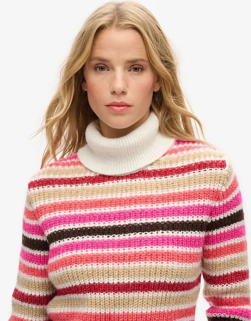 Укороченный водолазка Superdry Stripe в бежевую полоску
Укороченный водолазка Superdry Stripe в бежевую полоску